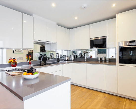 Mirrored Backsplash