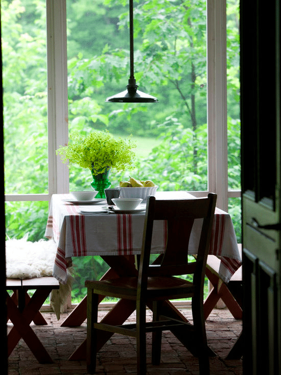 homespun tablecloth