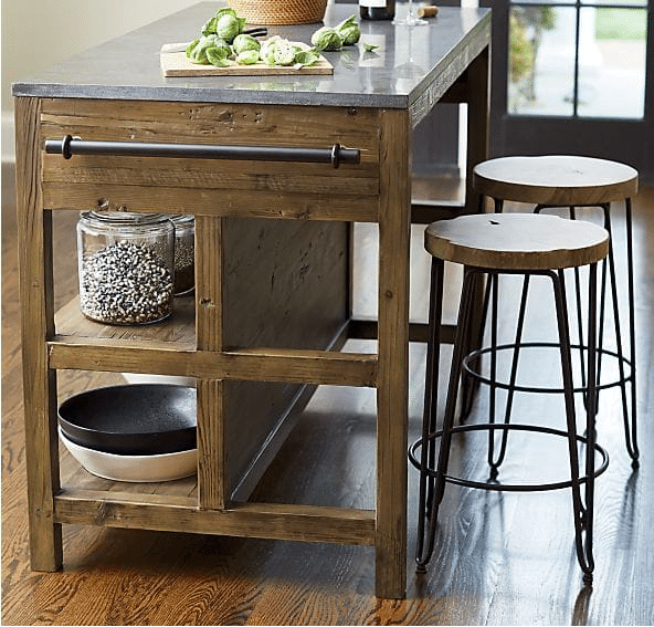 Reclaimed Wood Kitchen Island