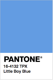 PANTONE 16-4132 Little Boy Blue