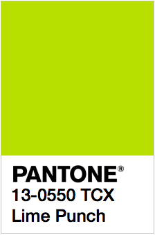 PANTONE 13-0550 Lime Punch