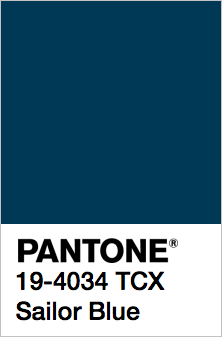 PANTONE 19-4034 Sailor Blue