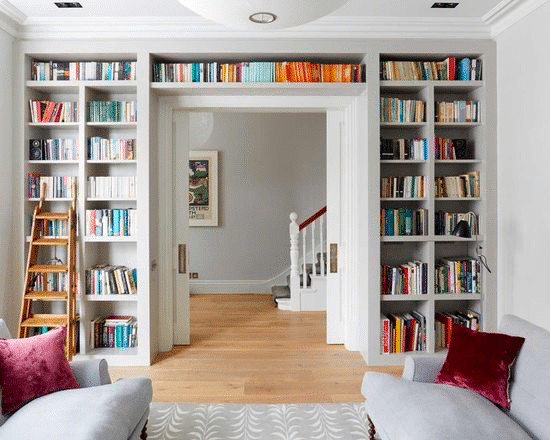 Elegant Built-In Bookshelf