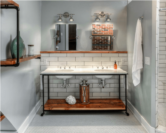 Double-Sink Open Vanity