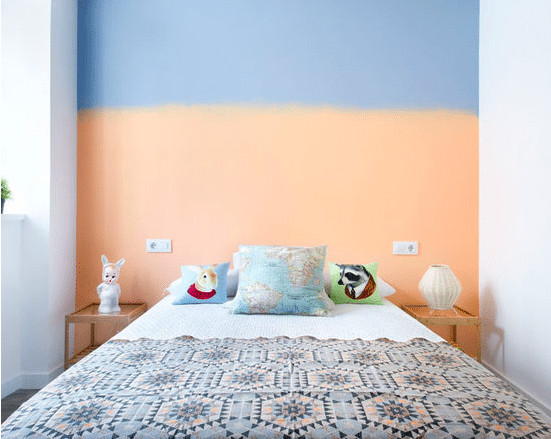 Multi-Colored Painted Feature Wall