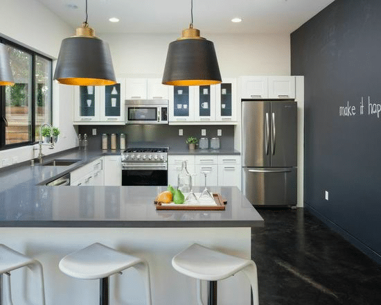 Floor-to-Ceiling Chalkboard Wall