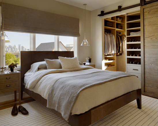 Walk-In Closet with Barn Door