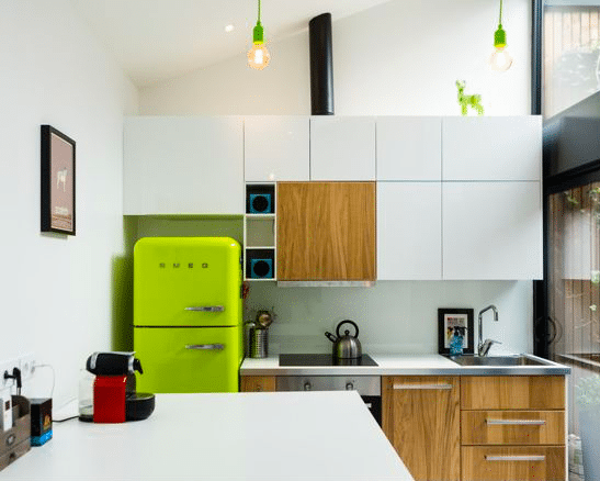 50's Retro Style Fridge, Double Door (Lime Green)