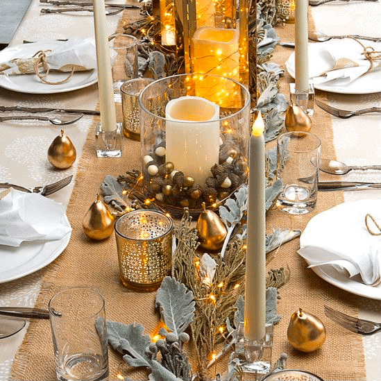 Thanksgiving Lit Decor Pieces