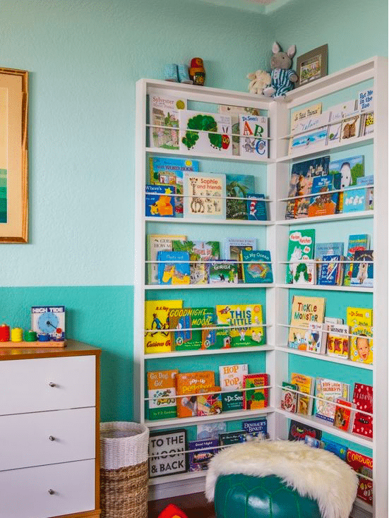 Library-Style Books Display