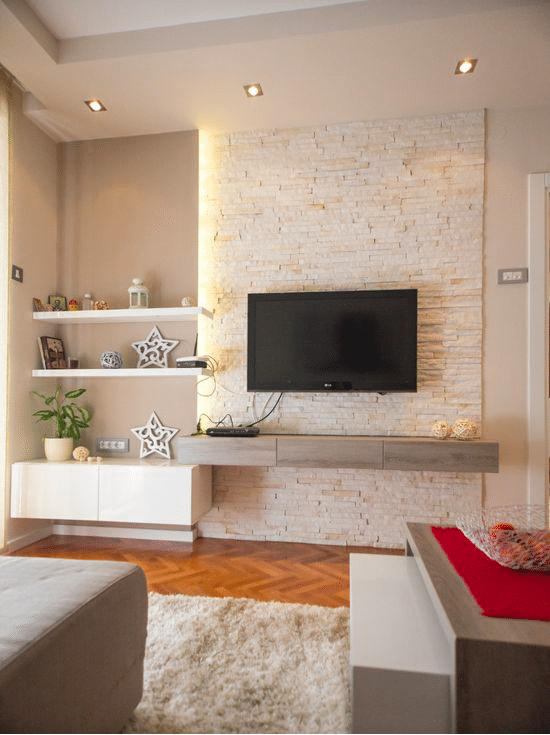 wall-mounted tv console