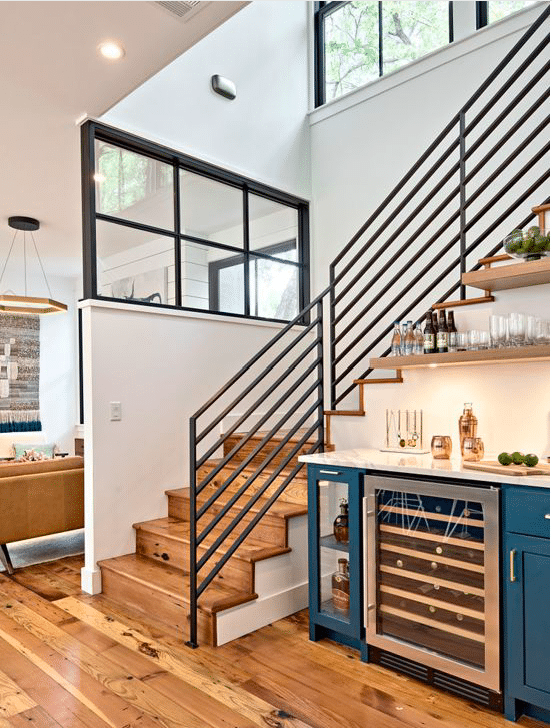 Beverage Bar beside the Stairs