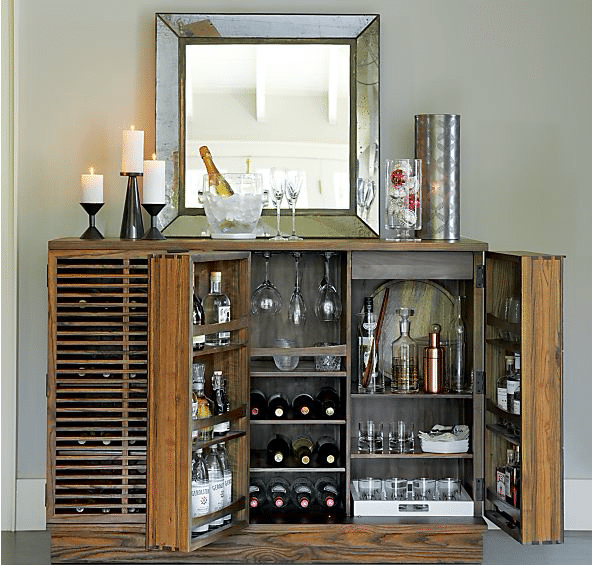 Minimalist Classic Bar/Media Cabinet