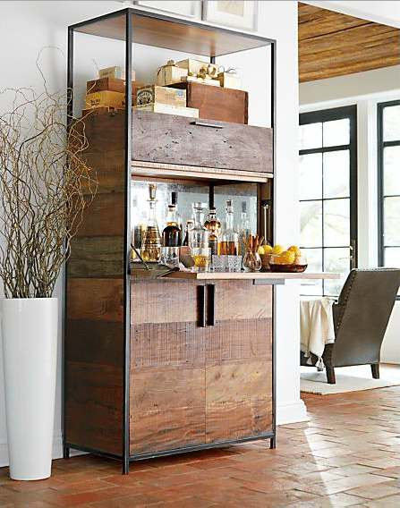 Reclaimed Wood Bar Cabinet