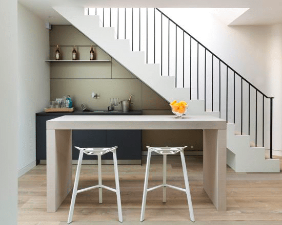 Home Bar Under the Stairs