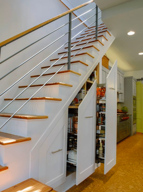 Pull-Out Larder Under the Stairs