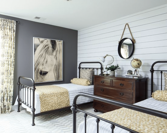 Shiplap-Panelled Wall