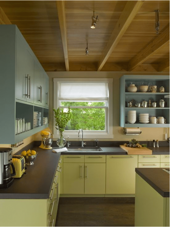 Kitchen Cabinet_Stratton Blue & Pale Avocado