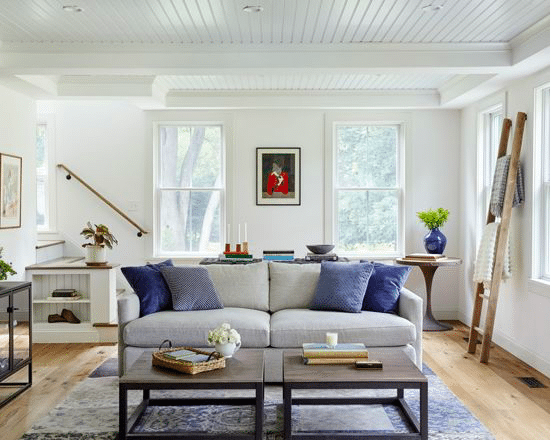 Blanket Ladder in Living Room