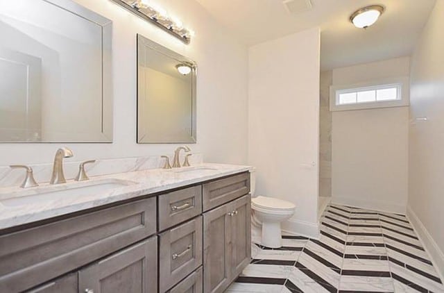 Tinos Black and White Chevron Porcelain Floor Tile