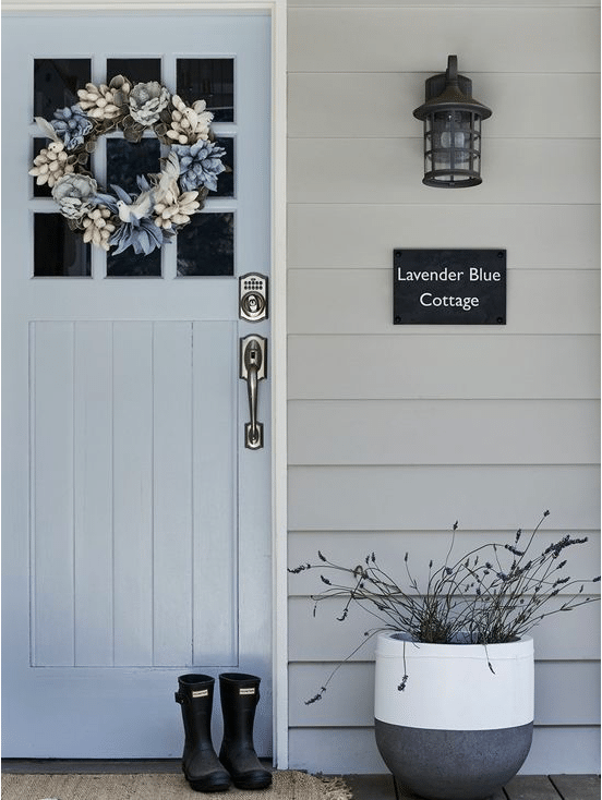 Lavender Blue Front Door