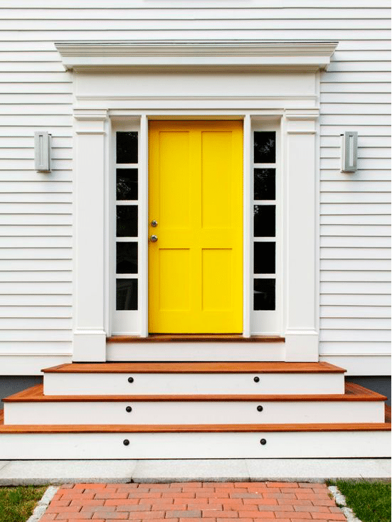 Sunshine Yellow Front Door