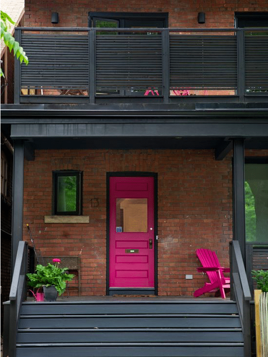 Vivid Pink Front Door