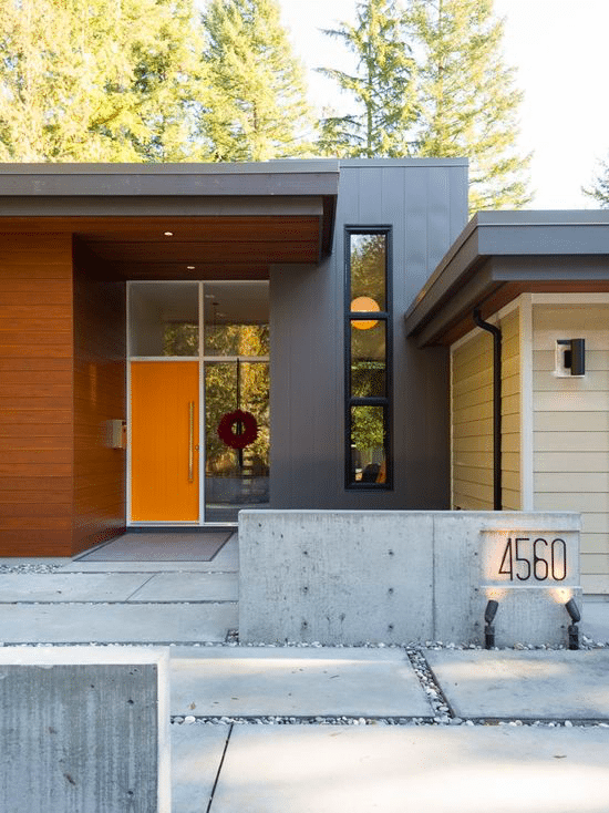 Zingy Orange Front Door