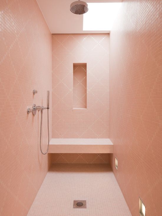 Millennial Pink Bathroom Tiles