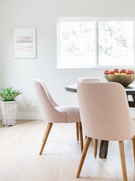 Millennial Pink Interior Design Dining Chair